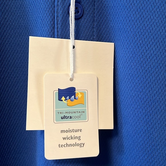 Tri-Mountain Ultra Cool Performance Moisture Wicking Technology Activewear Polo! - Picture 5 of 8